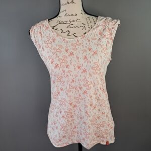 The North Face Tank Top Women's Size Small Lightweight White And Pink Floral